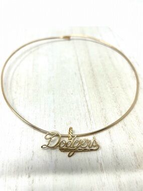 L.A. DODGERS 14K solid script logo pendant by Michael Anthony, NWOT